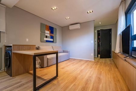 Sala/Cozinha de apartamento para alugar com 1 quarto, 50m² em Cerqueira César, São Paulo