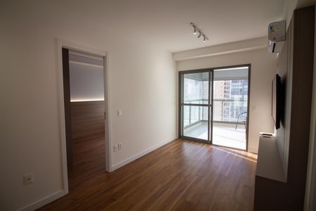 Sala  de apartamento para alugar com 1 quarto, 50m² em Jardim das Acacias, São Paulo