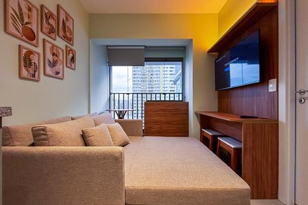 Apartamento para alugar com 27m², 1 quarto e sem vaga