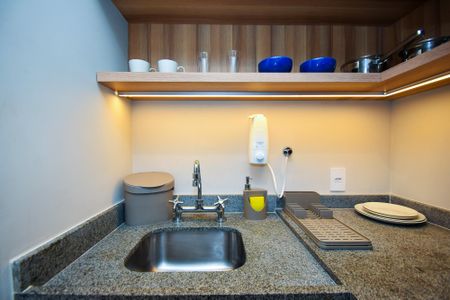 Studio à venda com 25m², 1 quarto e sem vagacozinha