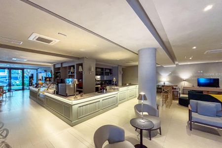 Studio à venda com 25m², 1 quarto e sem vagaCafe bar entrada predio