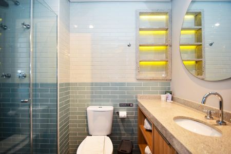 banheiro de kitnet/studio à venda com 1 quarto, 25m² em Perdizes, São Paulo