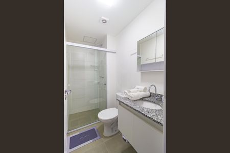 Studio para alugar com 24m², 1 quarto e sem vaga Studio para alugar com 24m², 1 quarto e sem vagaBanheiro