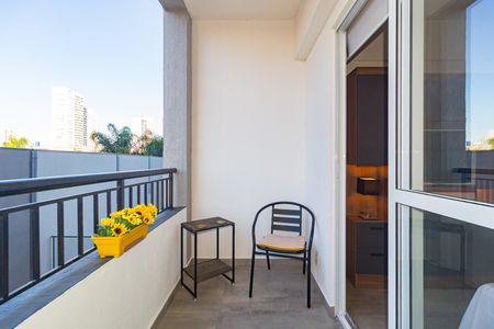 Varanda de kitnet/studio para alugar com 1 quarto, 24m² em Belenzinho, São Paulo