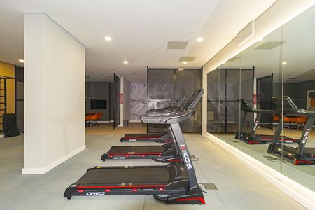 Studio para alugar com 24m², 1 quarto e sem vaga Studio para alugar com 24m², 1 quarto e sem vagaAcademia