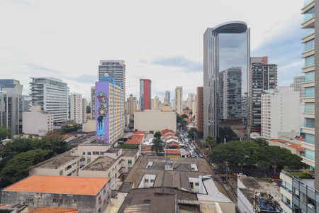 Vista da Varanda de kitnet/studio à venda com 1 quarto, 25m² em Pinheiros, São Paulo