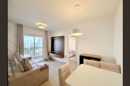 Sala  de apartamento para alugar com 1 quarto, 46m² em Campo Belo, São Paulo