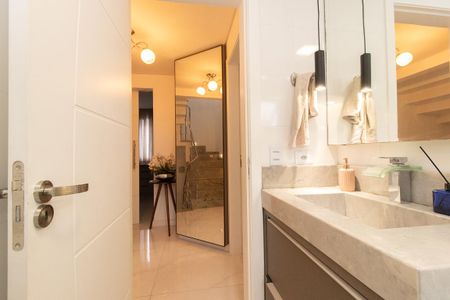Casa de condomínio à venda com 165m², 3 quartos e 2 vagasBanheiro Social
