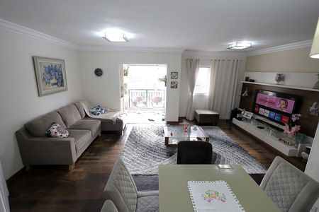 Sala de apartamento à venda com 3 quartos, 118m² em Vila Bastos, Santo André