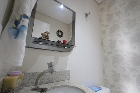 Banheiro de apartamento à venda com 3 quartos, 118m² em Vila Bastos, Santo André