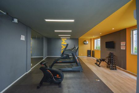 Apartamento à venda com 53m², 2 quartos e 1 vaga Apartamento à venda com 53m², 2 quartos e 1 vagaÁrea comum - Academia