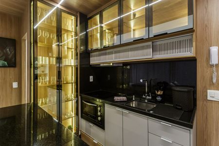 Studio para alugar com 46m², 1 quarto e 1 vaga Studio para alugar com 46m², 1 quarto e 1 vagaCozinha