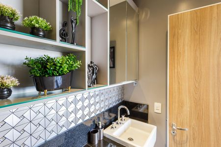 Studio para alugar com 46m², 1 quarto e 1 vaga Studio para alugar com 46m², 1 quarto e 1 vagaBanheiro