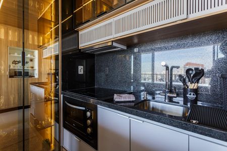 Cozinha de kitnet/studio para alugar com 1 quarto, 46m² em Vila Olímpia, São Paulo