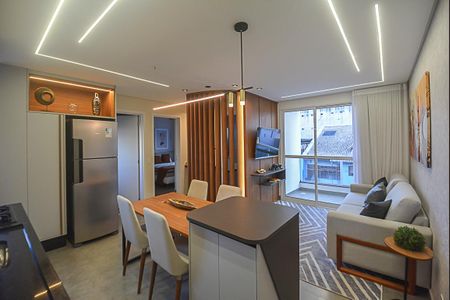 Sala / cozinha de apartamento à venda com 2 quartos, 53m² em Jardim do Mar, São Bernardo do Campo