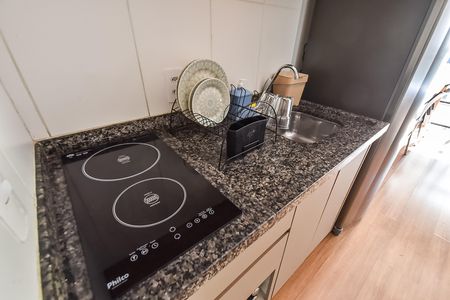 Studio para alugar com 26m², 1 quarto e sem vaga Studio para alugar com 26m², 1 quarto e sem vagaCozinha