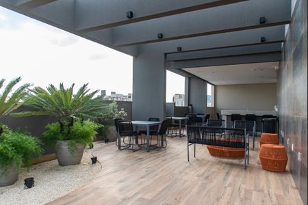 Studio para alugar com 26m², 1 quarto e sem vaga Studio para alugar com 26m², 1 quarto e sem vagaÁrea comum - Churrasqueira
