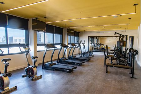 Studio para alugar com 26m², 1 quarto e sem vaga Studio para alugar com 26m², 1 quarto e sem vagaÁrea comum - Academia