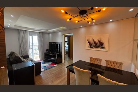 Sala - Sala de Jantar  de apartamento à venda com 2 quartos, 66m² em Parque Sao Vicente, Santo André