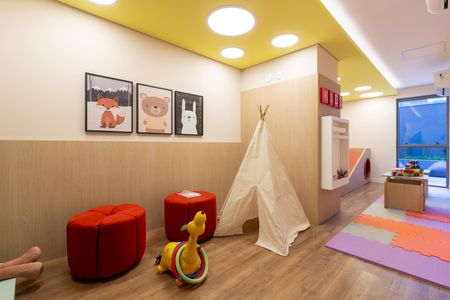 Área comum - Brinquedoteca de apartamento para alugar com 2 quartos, 78m² em Pinheiros, São Paulo