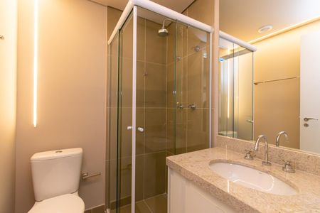 Studio para alugar com 29m², 1 quarto e sem vaga Studio para alugar com 29m², 1 quarto e sem vagaBanheiro