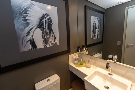 Lavabo da Sala de apartamento à venda com 3 quartos, 160m² em Vale do Sereno, Nova Lima