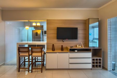 Sala de apartamento para alugar com 2 quartos, 77m² em Aviação, Praia Grande