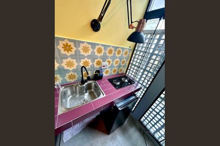 Cozinha de apartamento para alugar com 1 quarto, 52m² em Centro Histórico de São Paulo, São Paulo