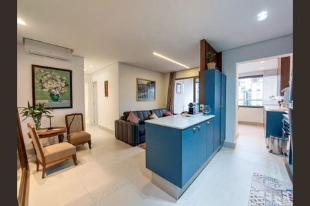 Sala de apartamento para alugar com 2 quartos, 69m² em Brooklin, São Paulo
