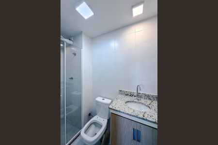 Studio para alugar com 25m², 1 quarto e sem vaga Studio para alugar com 25m², 1 quarto e sem vagaBanheiro da Suíte