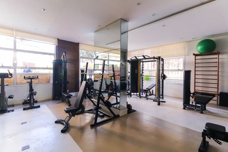 Área comum - Academia de apartamento para alugar com 1 quarto, 52m² em Jardim Analia Franco, São Paulo