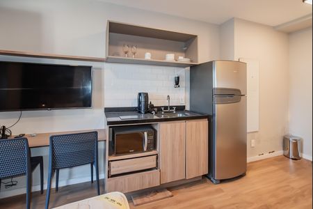 Studio à venda com 27m², 1 quarto e sem vagaCozinha