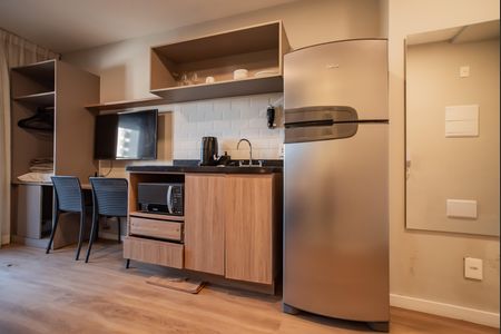 Studio à venda com 27m², 1 quarto e sem vagaCozinha