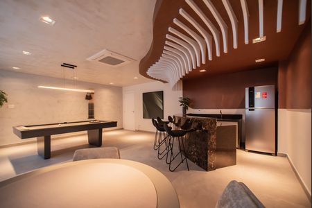 Studio para alugar com 27m², 1 quarto e sem vaga Studio para alugar com 27m², 1 quarto e sem vagaÁrea comum - Sport bar