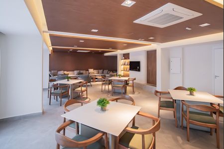Studio para alugar com 27m², 1 quarto e sem vaga Studio para alugar com 27m², 1 quarto e sem vagaÁrea comum - Salão de festas