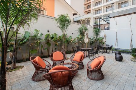 Área comum - Fogueira de kitnet/studio para alugar com 1 quarto, 27m² em Vila Clementino, São Paulo