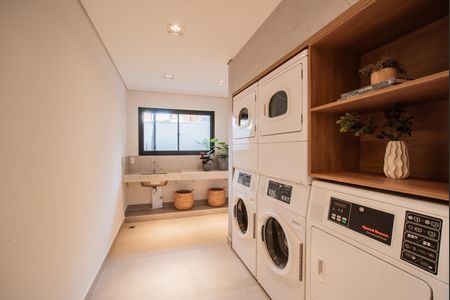 Studio para alugar com 27m², 1 quarto e sem vaga Studio para alugar com 27m², 1 quarto e sem vagaÁrea comum - Lavanderia