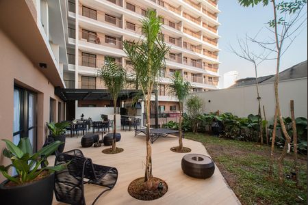 Studio para alugar com 27m², 1 quarto e sem vaga Studio para alugar com 27m², 1 quarto e sem vagaÁrea comum - Churrasqueira