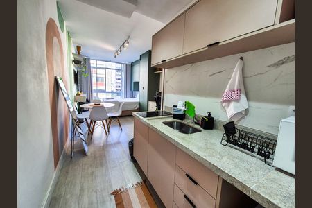 Studio à venda com 24m², 1 quarto e 1 vaga Studio à venda com 24m², 1 quarto e 1 vagaCozinha
