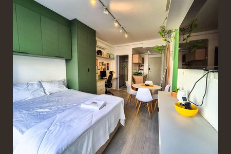 Sala/Cozinha de kitnet/studio à venda com 1 quarto, 24m² em Vila Buarque, São Paulo