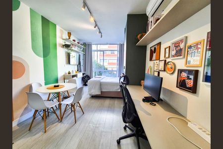 Sala/Cozinha de kitnet/studio à venda com 1 quarto, 24m² em Vila Buarque, São Paulo