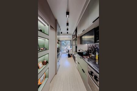 Cozinha de kitnet/studio à venda com 1 quarto, 27m² em Vila Mariana, São Paulo