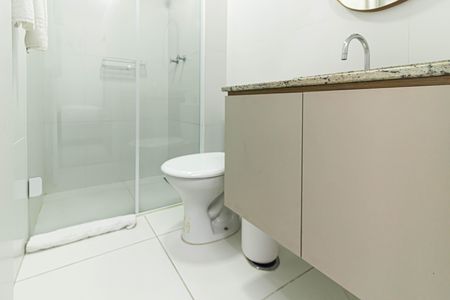 Studio para alugar com 27m², 1 quarto e sem vaga Studio para alugar com 27m², 1 quarto e sem vagaBanheiro