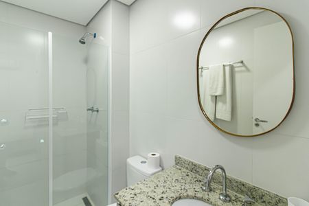 Studio para alugar com 27m², 1 quarto e sem vaga Studio para alugar com 27m², 1 quarto e sem vagaBanheiro