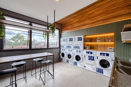Studio para alugar com 26m², 1 quarto e sem vaga Studio para alugar com 26m², 1 quarto e sem vagaLavanderia