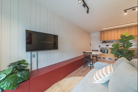 Sala de apartamento à venda com 1 quarto, 34m² em Vila Congonhas, São Paulo