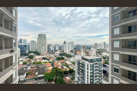 Vista da Varanda de kitnet/studio para alugar com 1 quarto, 25m² em Pinheiros, São Paulo