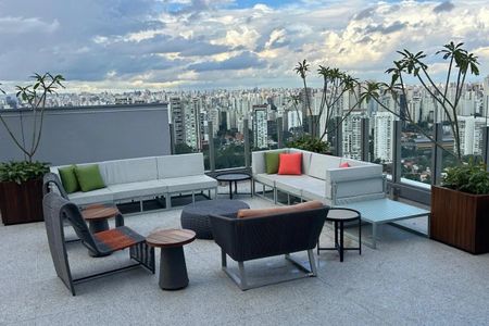 Área comum - Piscina de apartamento para alugar com 2 quartos, 108m² em Jardim das Acacias, São Paulo