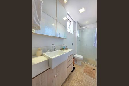 Banheiro da Suíte  de apartamento à venda com 3 quartos, 100m² em Gutierrez, Belo Horizonte