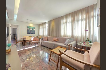 Sala  de apartamento à venda com 3 quartos, 100m² em Gutierrez, Belo Horizonte